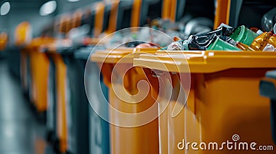 A smart buildings waste management system using automated sorting Stock Photo