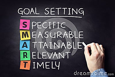 Smart business goal setting concept Stock Photo