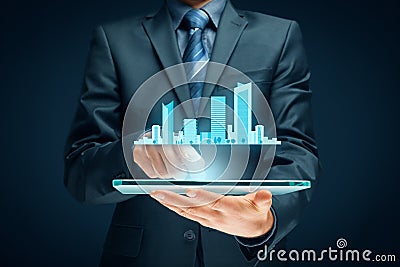 Smart city Stock Photo