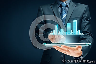 Smart city Stock Photo