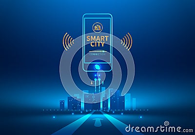 Smart city Vector Illustration