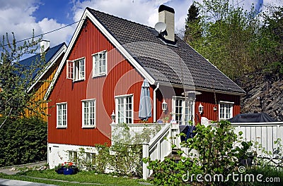 Smart European House Stock Photo