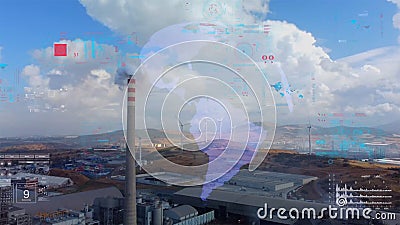 Smart factory concept. Communication network. INDUSTRY4.0 Stock Photo
