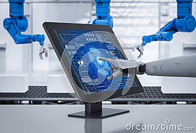 Smart factory concept Stock Photo