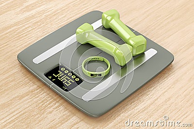 Smart fitness devices Stock Photo