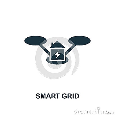 Smart Grid icon. Premium style design from urbanism icon collection. UI and UX. Pixel perfect Smart Grid icon for web design, apps Stock Photo