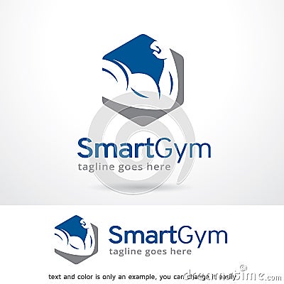 Smart Gym Logo Template Design Vector Vector Illustration