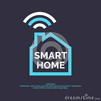 Smart home icon. Vector Illustration