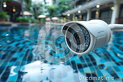 Smart home security systems utilize efficient switches and alerts to enhance surveillance, supported by CCTV security in networked Cartoon Illustration