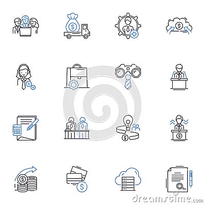 Smart homes line icons collection. Automation, Efficiency, Connectivity, Security, Convenience, Interoperability Vector Illustration