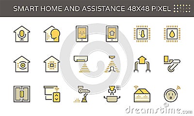 Smart homes and voice control icon Vector Illustration