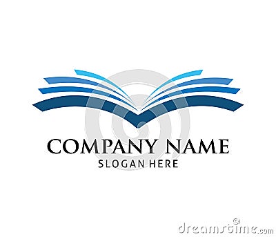 Smart learning education book shop store vector logo design Stock Photo