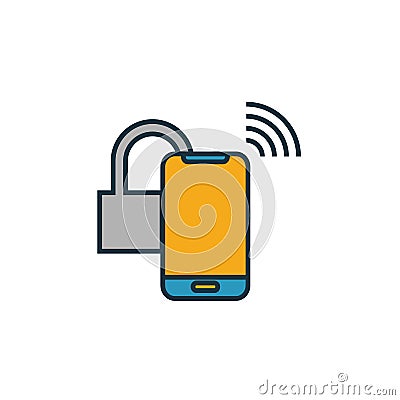 Smart Lock icon. Simple element from smart devices icons collection. Creative Smart Lock icon ui, ux, apps, software and Stock Photo