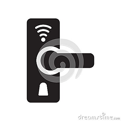 Smart lock icon. Trendy Smart lock logo concept on white background from smarthome collection Vector Illustration