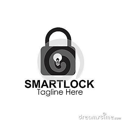 smart lock logo design concept Stock Photo