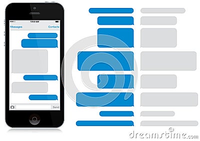 Smart Phone Chat Window (App) Editorial Stock Photo