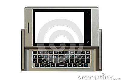 Smart Phone with Paths Stock Photo