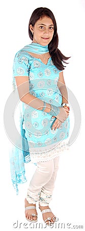 Smart punjabi girl Stock Photo