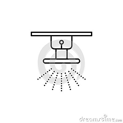 Smart smoke detector icon. Element of smart house icon for mobile concept and web apps. Thin line Smart smoke detector icon can be Stock Photo