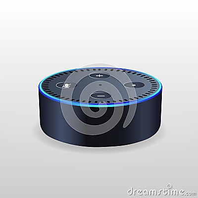 Smart Speaker mini background Vector Illustration