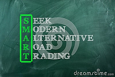Smart trading Stock Photo