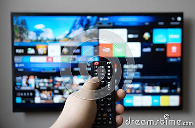 Smart TV. Stock Photo