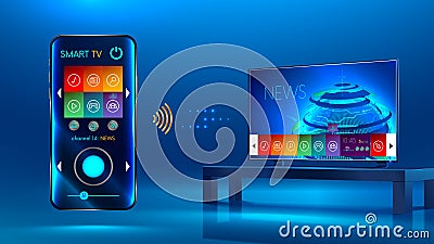 Smart TV Vector Illustration