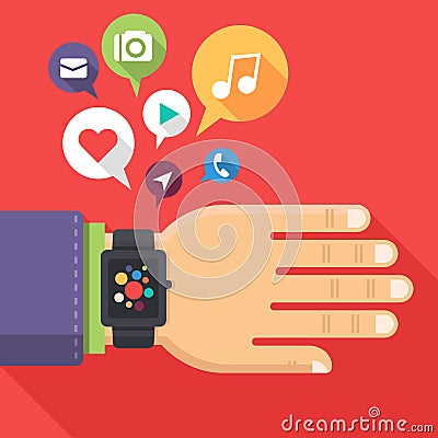 Smart watch Vector Illustration