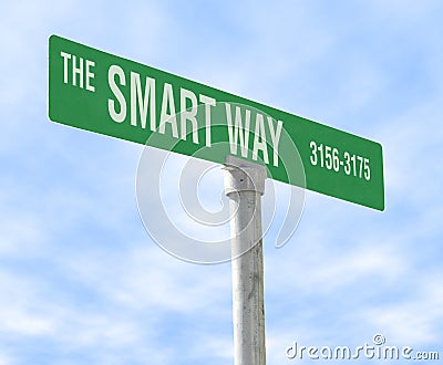 The Smart Way Stock Photo