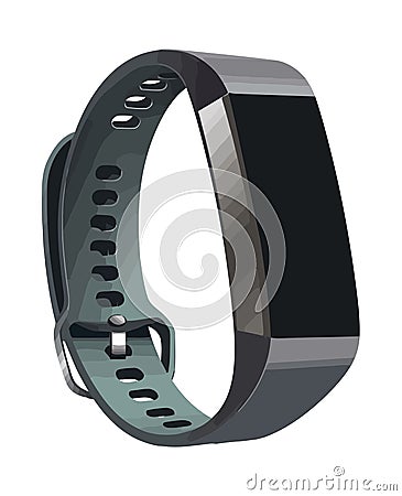 smart wrist watch accessory Vector Illustration