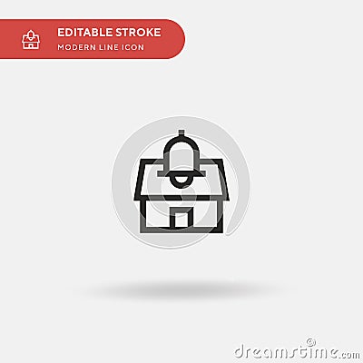Smarthome Simple vector icon. Illustration symbol design template for web mobile UI element. Perfect color modern Vector Illustration