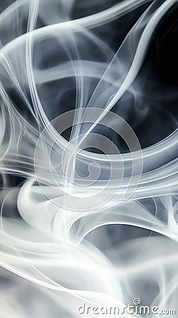 smartphone background of ethereal, flowing, a swirling mist with intricate patterns and soft edges, abstract art. Stock Photo