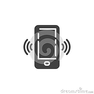 Smartphone call, vibrating vector icon Vector Illustration