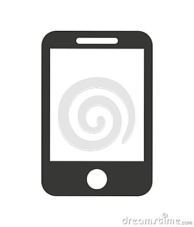 smartphone device isolated icon design Cartoon Illustration