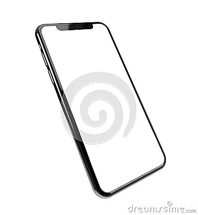 Smartphone frame less blank screen Stock Photo