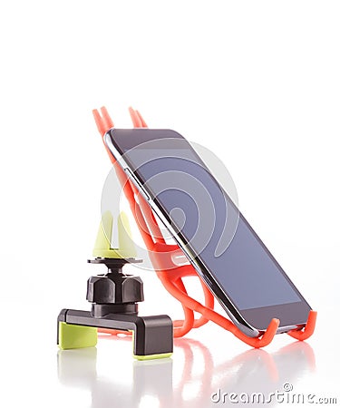 Smartphone holder, accessory Stock Photo