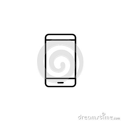 Smartphone icon, Cellphone screen Stock Photo