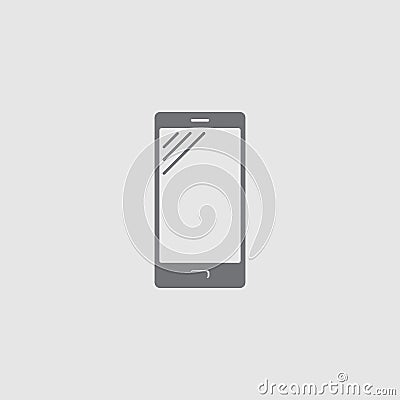 Smartphone icon. Flat style smartphone vector illustration Vector Illustration