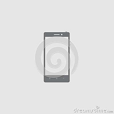 Smartphone icon. Flat style smartphone vector illustration Vector Illustration