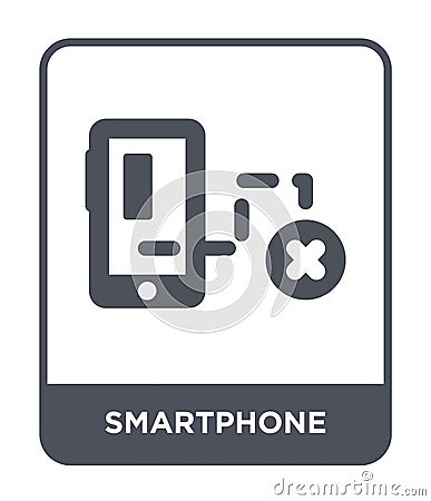 smartphone icon in trendy design style. smartphone icon isolated on white background. smartphone vector icon simple and modern Vector Illustration