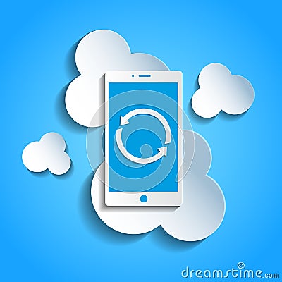 Smartphone icon updates, Smartphone icon , Smartphone icon Vector Illustration