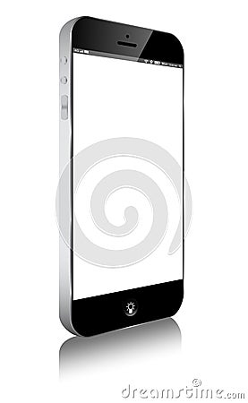 Smartphone Moibile similar iphone Vector Illustration
