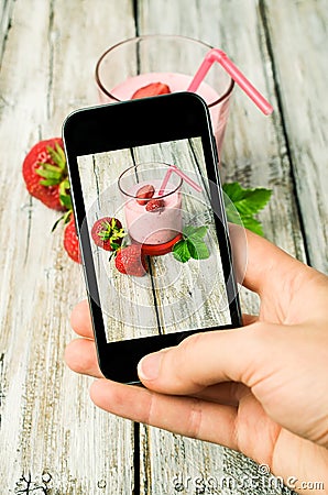 Smartphone shot food photo Stock Photo