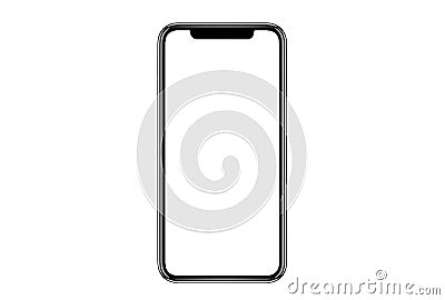 Smartphone similar to iphone xs Stock Photo