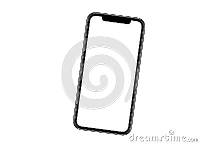 Smartphone similar to iphone xs Stock Photo