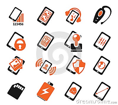 Smartphone, specifications and functions Vector Illustration
