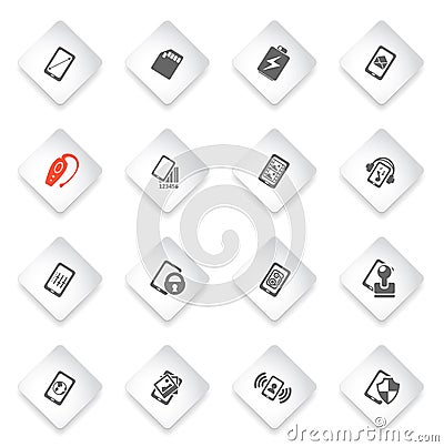 Smartphone, specifications and functions Vector Illustration