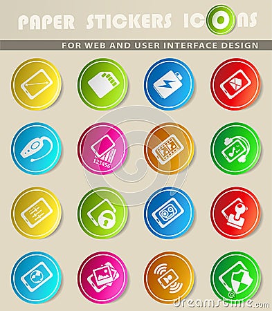 Smartphone, specifications and functions Vector Illustration