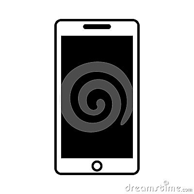 Smartphone technology line icon Vector Illustration