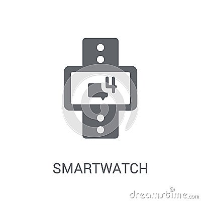 Smartwatch icon. Trendy Smartwatch logo concept on white background from Artificial Intelligence collection Vector Illustration